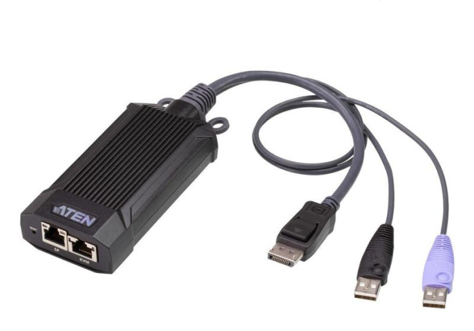 KVM модуль-адаптер ATEN KG9900T-AX DisplayPort+K/M USB 2.0, 100 метр., 1xUTP Cat5e, для подкл.комп.к перекл. KG0016/KG0032, макс.раз.1900х1200, 2xRJ45+DP+2хUSB A-тип, Female+3xMale
