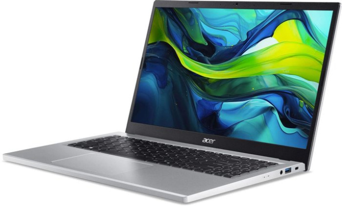 Ноутбук 15.6" IPS FHD ACER Aspire AG15-32P-39R2 серебристый (Core 3 N355/8Gb/128Gb SSD/VGA int/W11) (NX.J73AA.001)
