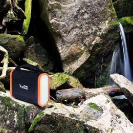 Электростанция портативная TopON TOP-X100 96000mAh 3A QC3.0 3xUSB черный/оранжевый чехол в комплект
