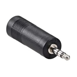 Переходник аудио стерео 3.5мм M штекер -- 6.35мм F гнездо VCOM CA545