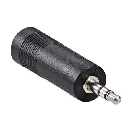 Переходник аудио стерео 3.5мм M штекер -- 6.35мм F гнездо VCOM CA545