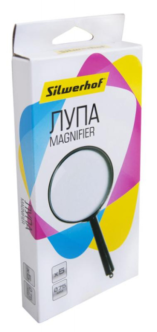 Лупа Silwerhof 671111 d 75мм x5 черный коробка