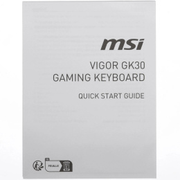 Клавиатура MSI GK30 Infrared черный/красный USB Multimedia for gamer LED подставка для запястий S11-04RUF01-CLA кабель 1.8м