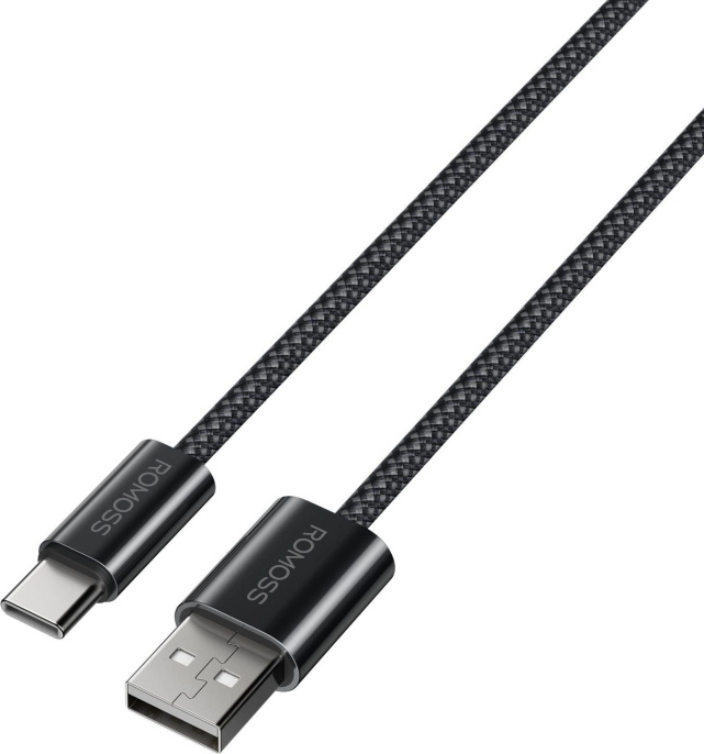 Кабель Romoss CB3038, USB Type-C m - USB m , 1.2м, MFI, 3A, черный [6958377525951]
