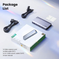 Карта видеозахвата UGREEN CM700 25173 HDMI 4Kx2K@60Hz Video Capture Card, серый