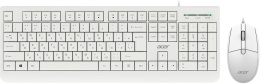 Комплект (клавиатура+мышь) Acer OCC400, USB, проводной, белый [zl.acccc.014]