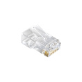 Коннектор ExeGate PL45-C6-8P8C-100 RJ-45 Кат.6 8P8C под одножильный кабель UTP, золотое напыление 100шт EX283691RUS