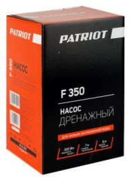 Насос дренажный Patriot F 350 300Вт 5000л/час центробежный 315302626