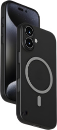 Чехол для смартфона Momax CaseForm Lite для iPhone 16 Plus Черный MTAP24LD совместимость с MagSafe, толщина: 0.6 мм, матовое покрытие корпуса, материал: TPU + PC