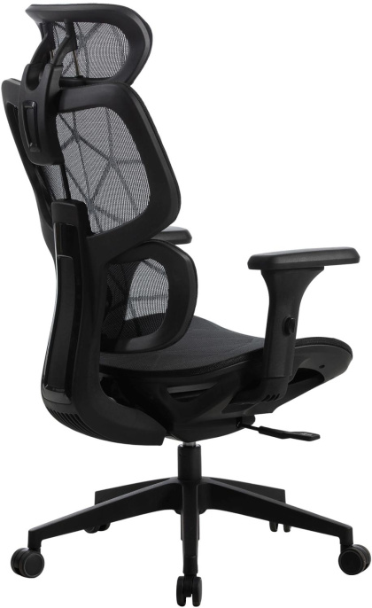 Кресло Cactus CS-MC555-BK, сетка, до 150кг, регулируемые 3D подлокотники,  черный
