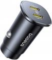 Автомобильное зарядное Baseus BS-C15C2 GoTrip DP1 Car Charger C+C 30W Cosmic Black C00072300123-01 30Вт, для телефонов, для планшетов, максимальное количество одновременно подключаемых устройств: 2шт, разъемы
