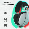 Наушники с микрофоном GMNG GG-HS420W белый 1.5м накладные BT/Radio оголовье 1970390