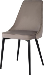 Стул для дома Бюрократ CH-K4 т.бежевый Holland 61 металл черный на ножках CH-K4_1/HL61