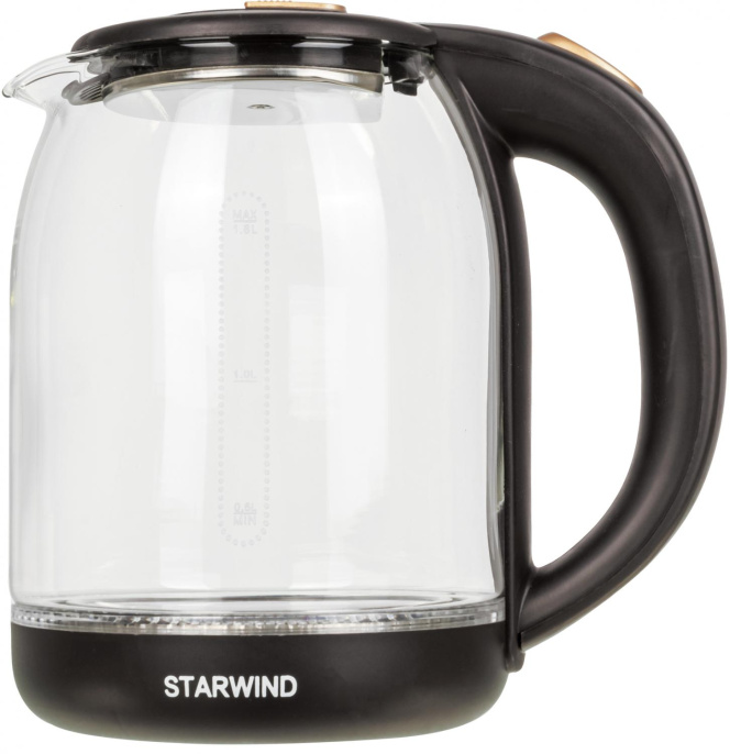 Чайник электрический StarWind SKG1052, 1.8л, стекло