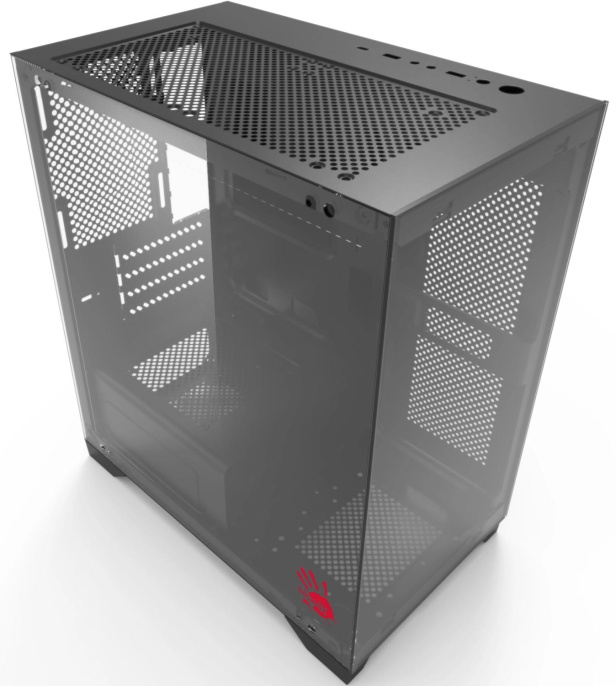 Корпус mATX BLOODY BD-CC103, Mini-Tower, без БП, черный [bd-cc103-bk]
