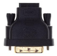 Адаптер Buro DVI-D m - HDMI f , GOLD , черный [bhp ret ada_hdmi-dvi]