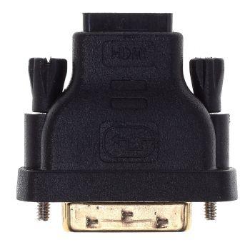 Адаптер Buro DVI-D m - HDMI f , GOLD , черный [bhp ret ada_hdmi-dvi]