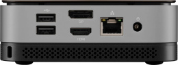 Мини ПК OSIO BaseLine B51i-007 Intel Core i3 1215U, DDR4 8ГБ, 256ГБ SSD , Intel UHD Graphics, без операционной системы, коричневый и серебристый