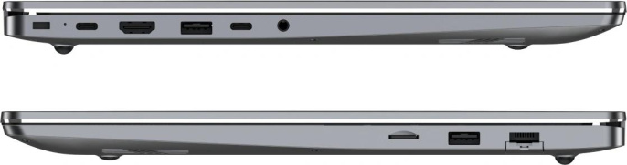 Ноутбук TECNO MegaBook K16SDA AMD Ryzen 5 7430U/16Gb (2*8 D4)/SSD512Gb/16"/IPS/WUXGA/1920x1200/60Hz/Win11/RJ-45/Grey/1.75kg