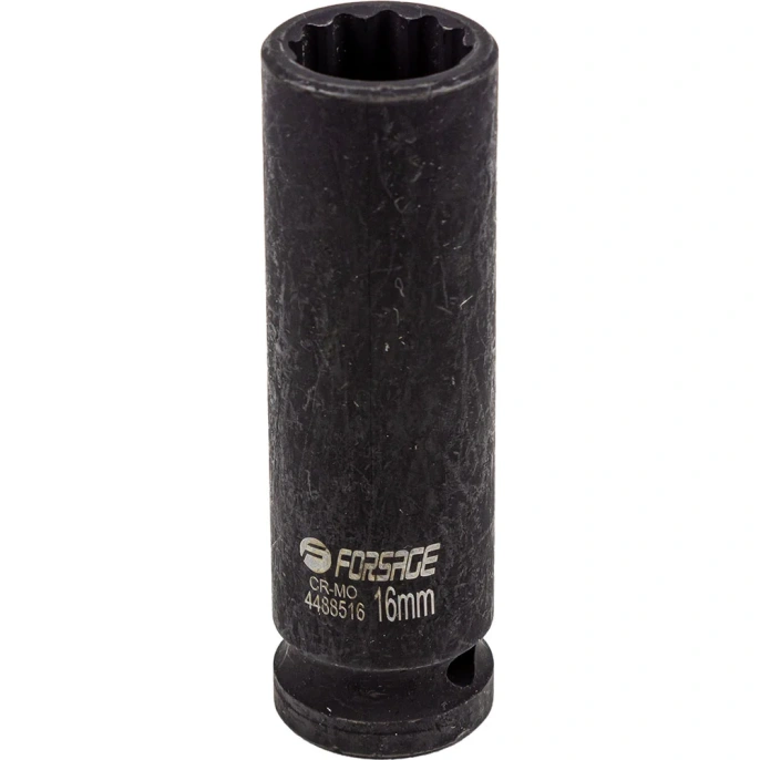 Головка ударная глубокая 12-гранная 16 мм, 1/2''DR Forsage F-4488516(54914)