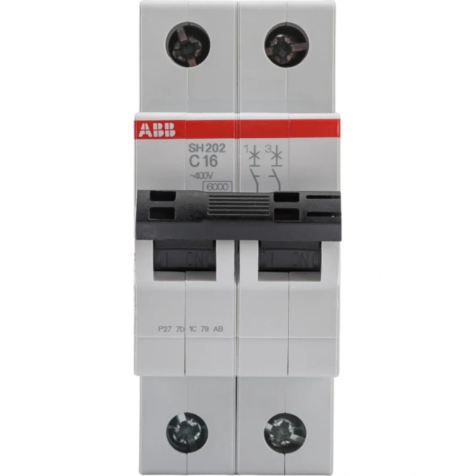 Автоматический выключатель ABB 2-полюсной sh202 c 16 2CDS212001R0164
