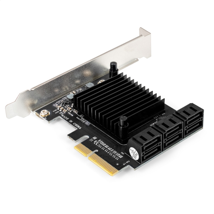 Контроллер ExeGate EXE-516 (PCI-E x4 v3.0, SATA3 6Gb/s, 6 int, ASMedia Chipset ASM1166) EX296207RUS