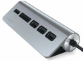 USB-концентратор Satechi Type-C USB Hub & Micro/SD Card Reader. Интерфейс USB-C. 3 порта USB 3.0 , слоты для карты памяти. Цвет серый космос.