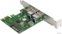 Контроллер ExeGate EXE-323 (PCI-E x1 v2.0, 2*USB3.0 ext. + 1*Type-C, разъем доп.питания, VIA Labs Chipset VL805) EX283719RUS