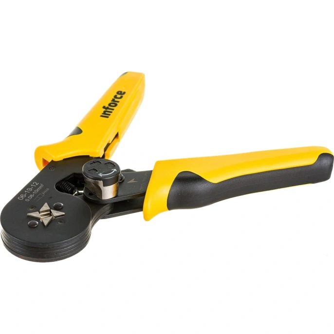 Квадратные пресс-клещи Inforce с регулировочным винтом, 0.25-10 мм2 06-19-12