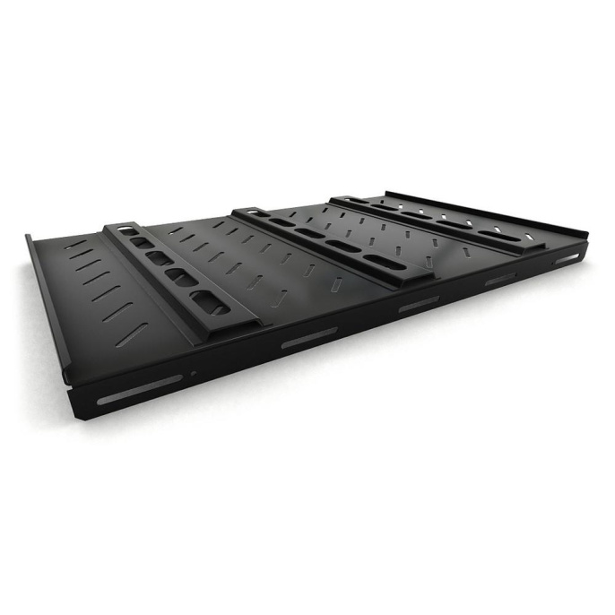 Полка стационарная Hyperline TSH3H-850-RAL9004 1U нагр.:100кг. 19" 850мм черный упак.:1шт