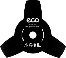 Нож для мотокосы 3 зуб. 255х1.4х25.4 мм ECO GTP-3T