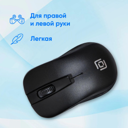 OKLICK Мышь Оклик 445MW черный оптическая 1600dpi беспров. USB 3but 945817