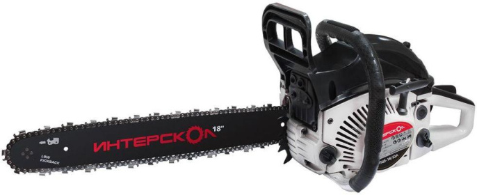 Бензопила Интерскол ПЦБ-18/52Л 2400Вт 3.3л.с. дл.шины:18" 45cm 445.1.0.40