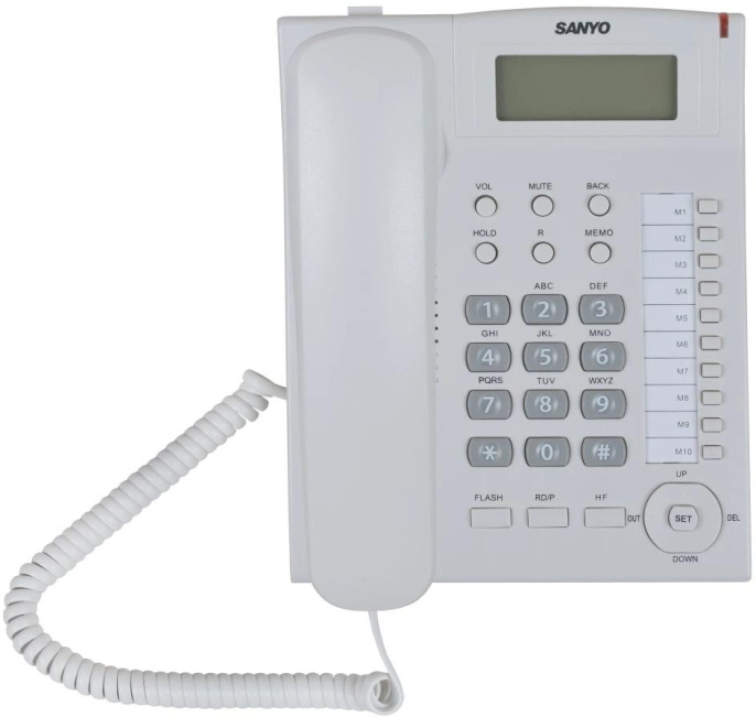 Проводной телефон Sanyo RA-S517W, белый