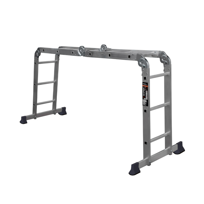 Лестница-трансформер алюминиевая SKIPER TRL4-3Н 4x3шт, 326см, выс. помоста 90см, шир. 35см, 150кг