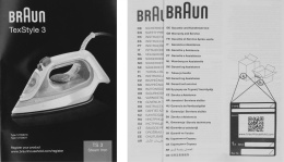 Утюг Braun SI3042VI, с паровым ударом, 2350Вт, фиолетовый и белый