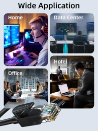 Патч-корд CABLETIME CN60N (CT-CAT6U-PB3) 3 м, UTP гигабитного Ethernet CAT6, черный