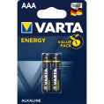 Батарейка AAA Varta ENERGY LR03 AAA BL2 Alkaline 1.5V 4103 2/20/100 2 шт. 4103229412