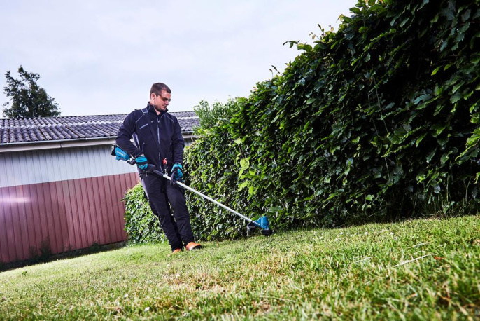 Триммер электрический Makita DUR190LZX3,  аккумуляторный,  18В,  без АКБ,  без ЗУ