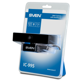 Веб-камера SVEN IC-995 2 МП, 30 к/с, Full HD, автофокус, блист SV-021092