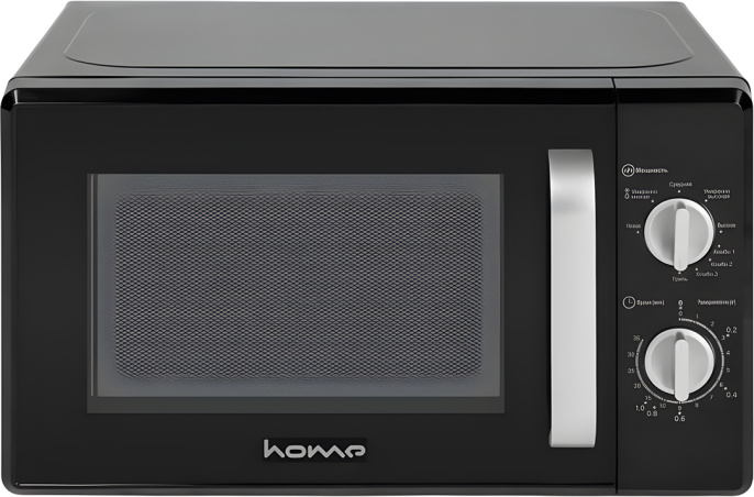 Микроволновая печь Home HMG207DB отдельностоящая, микроволны и гриль, объем: 20 л, выходная мощность микроволн: 700 Вт, управление: электронное, цвет: черный