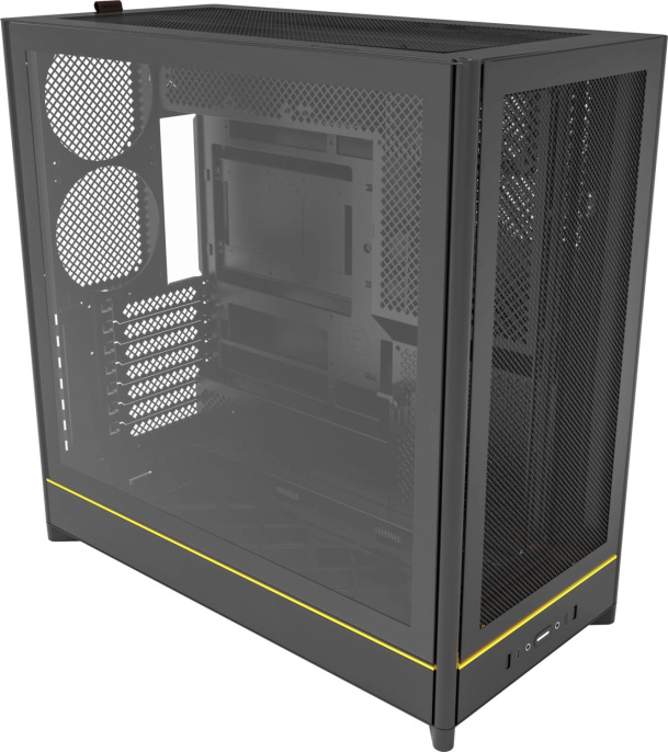 Корпус ATX MONTECH HS01, Midi-Tower, без БП, черный [hs01 black]