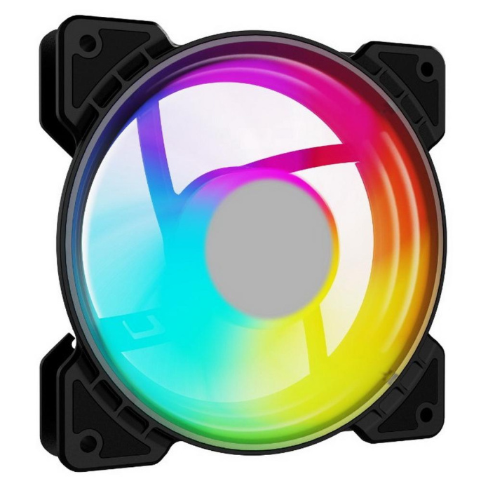 Powercase Вентилятор M6-14-LED 5 color LED 140 x 140 х 25 мм 100шт./кор, Molex, 900±10% об/мин Bulk M6-14-LED