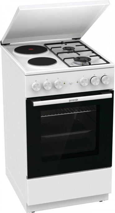 Плита Комбинированная Gorenje GK5A12WG белый металлическая крышка реш.сталь
