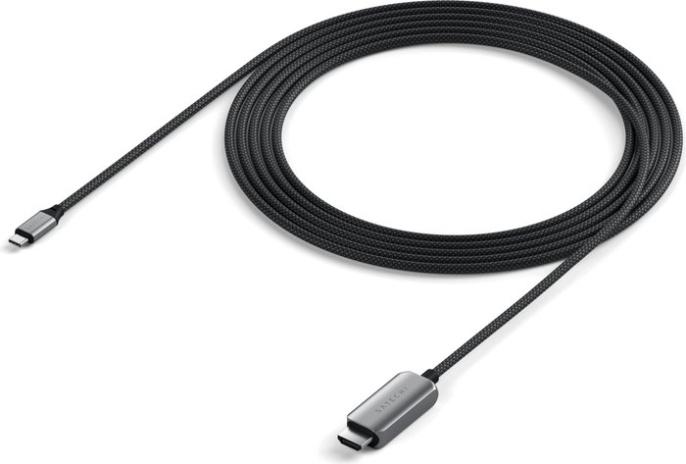 Кабель Satechi USB-C To HDMI 2.1 8K Cable. Цвет: серый космос (ST-YH8KCM)