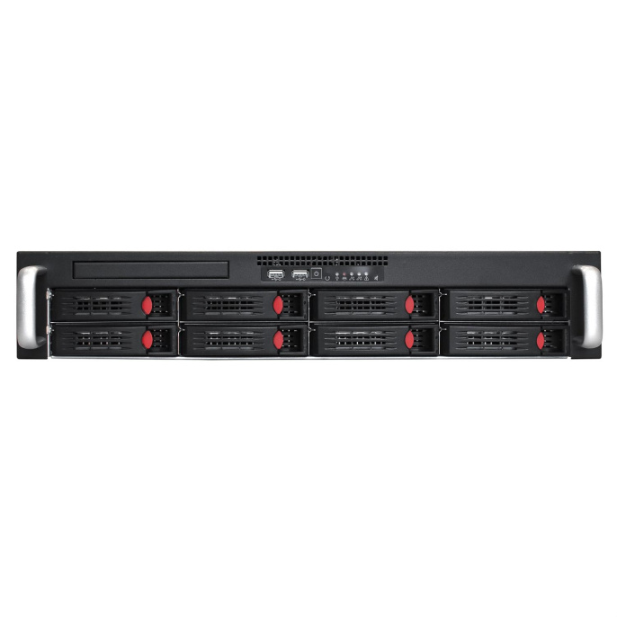 Серверная платформа ExeGate Pro 2U550-HS08 <RM 19", высота 2U, глубина 550, Redundant БП 2x550W, 8xHotSwap, 2xUSB> EX292412RUS