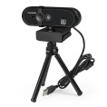 Веб-камера ExeGate Stream HD-4000 4K UHD AF T-Tripod (8Мп, 3840x2160, 30fps, H.264, автоматический фокус, защитная шторка, телескопический штатив Tripod Tele Ball, 4-линзовый объектив (стекло), стерео микрофон с шумоподавлением, универсальное крепление, U