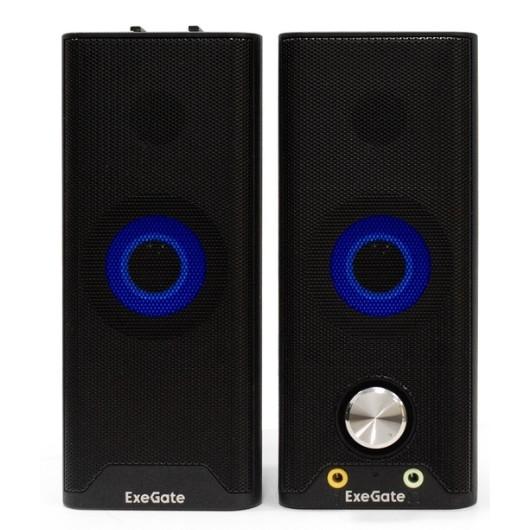 ExeGate Accord 280 питание USB, Bluetooth, 2х3Вт 6Вт RMS , 60-20000Гц, цвет черный, RGB подсветка, с возможностью трансформации в саундбар, Color Box