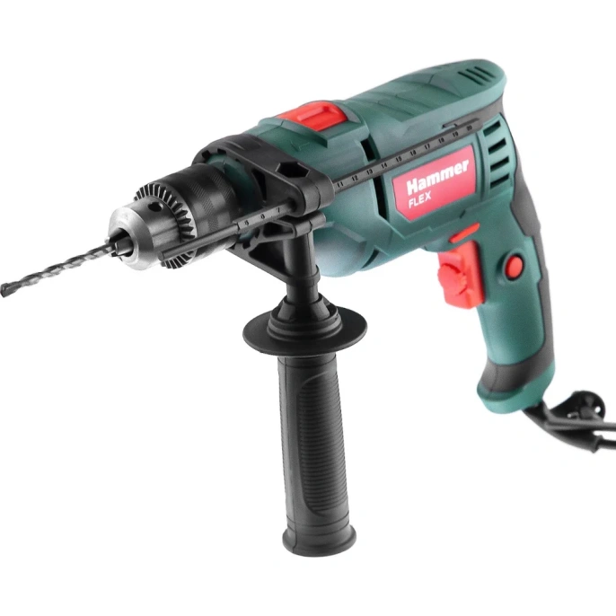Ударная дрель Hammer Flex 710 Вт, 13 мм, 0-3000 об/мин, реверс UDD710D Flex UDD710D