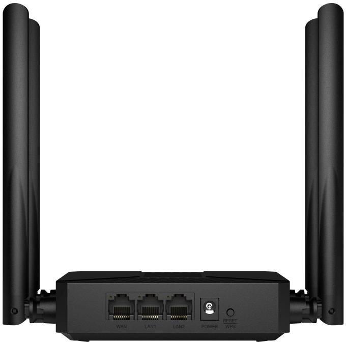 Роутер беспроводной Mercusys MR62X AX1500 10/100/1000BASE-TX черный